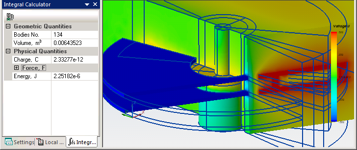 multiphysical FEA, software, 3D, electrostatics